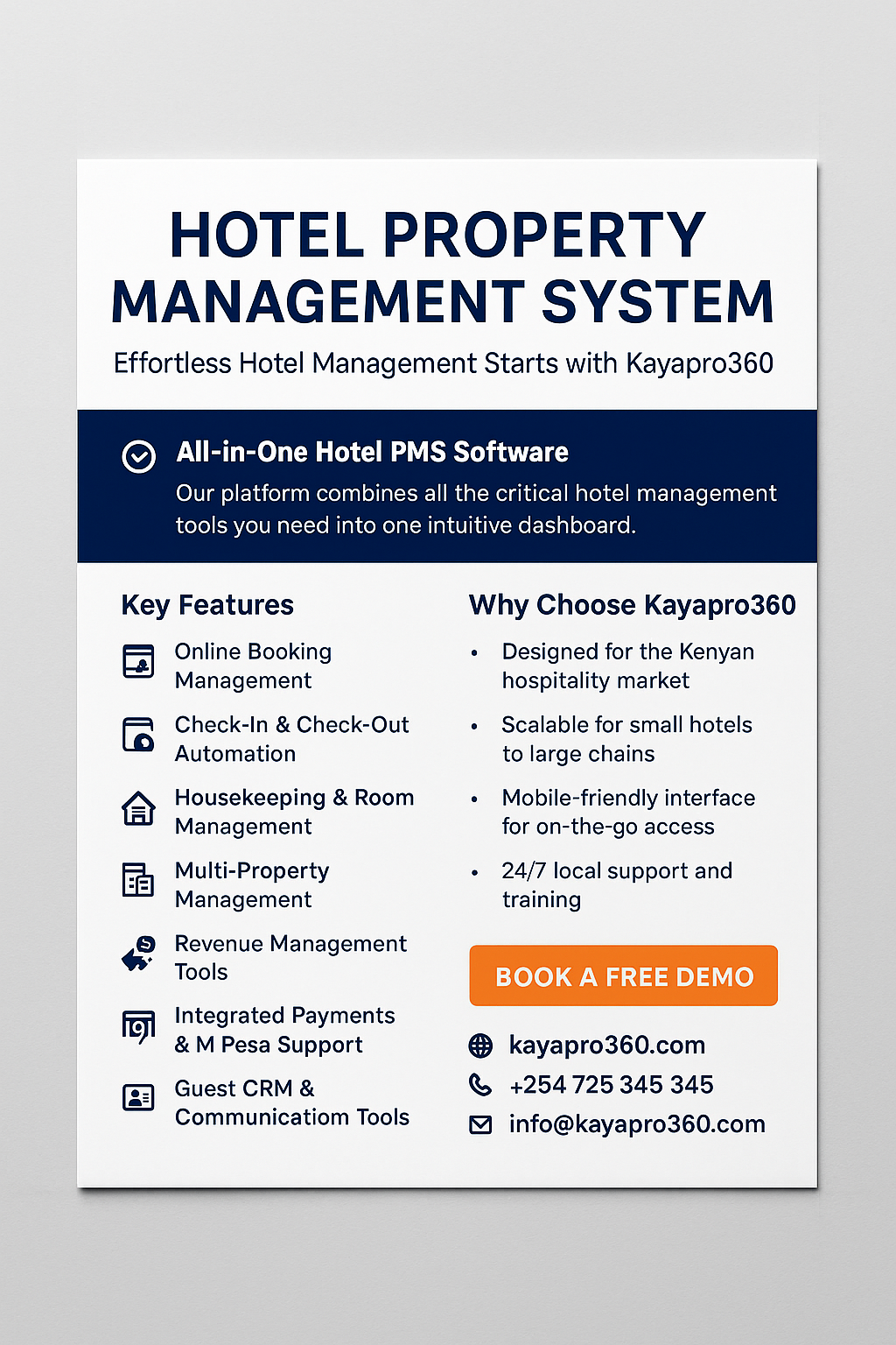 Hotel Property Management System Kenya 