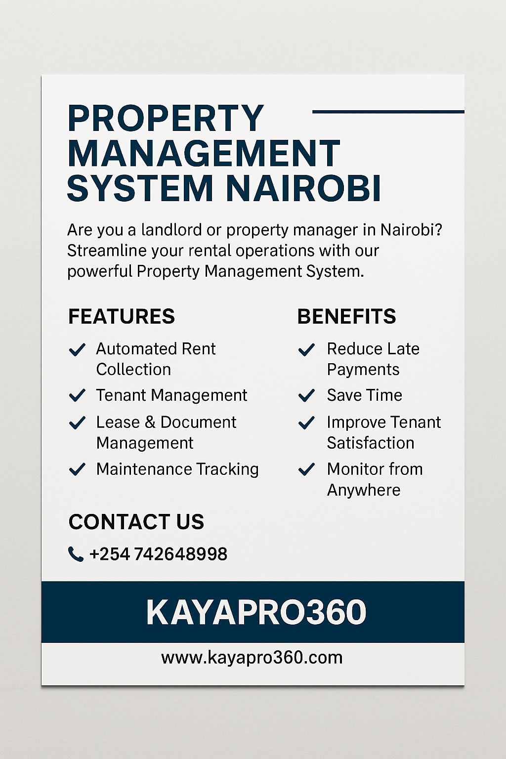Property Management System Nairobi 